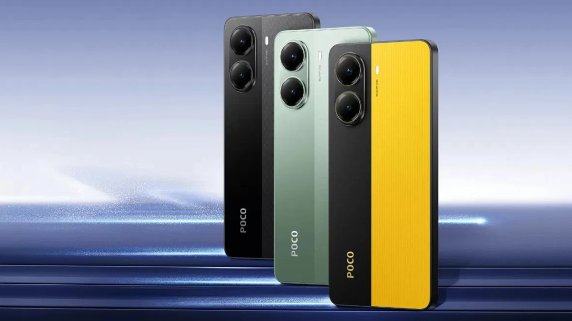 El POCO X7 Pro en sus tres colores disponibles