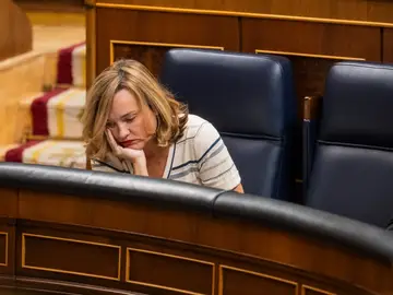 Pilar Alegría en el Pleno del Congreso. David Jar Pilar Alegría en el Pleno del Congreso