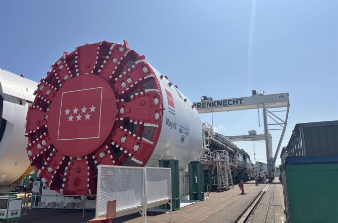 La tuneladora 'Mayrit', para ampliar la L11 de Metro, ya está en Madrid La tuneladora 'Mayrit', para ampliar la L11 de Metro, ya está en Madrid