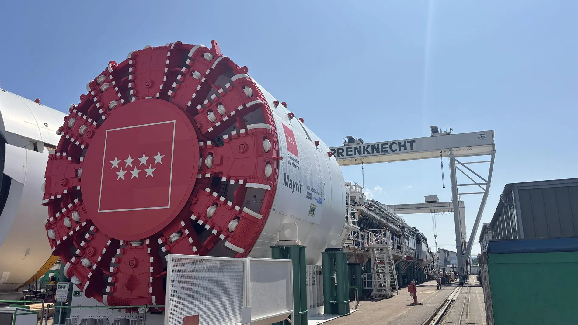 La tuneladora 'Mayrit', para ampliar la L11 de Metro, ya está en Madrid