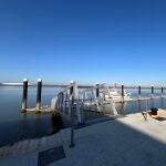 Pantalán de atraque en Huelva