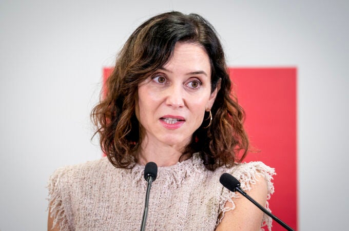 La presidenta madrileña, Isabel Díaz Ayuso