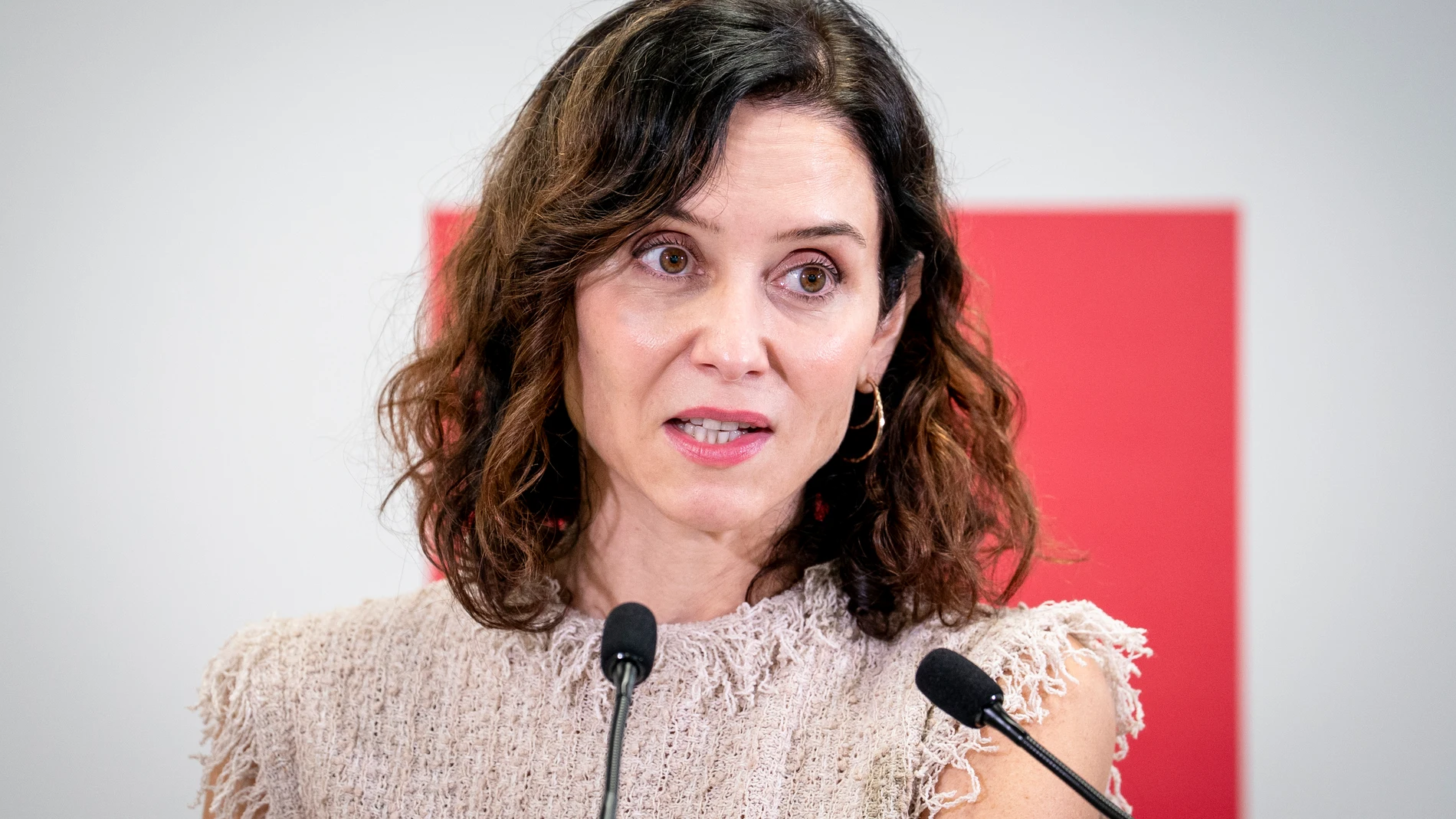 La presidenta madrileña, Isabel Díaz Ayuso