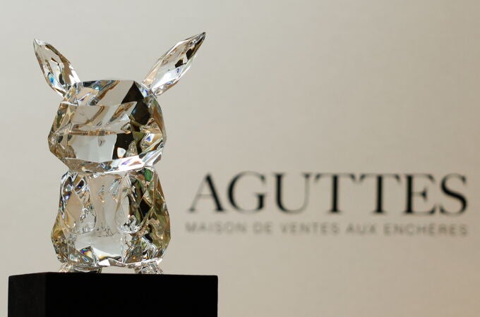 Pokemon figure by Baccarat up for auction in Paris