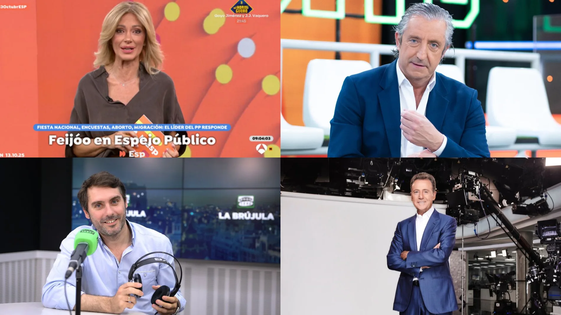 Susana Griso, Josep Pedrerol, Rafa Latorre y Matías Prats, premiados en los Antena de Oro 2025