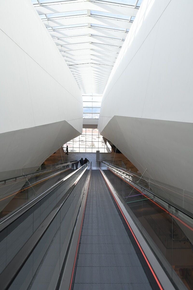 Interior de la estación.