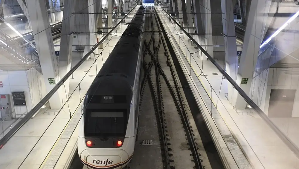 Andén de la estación.