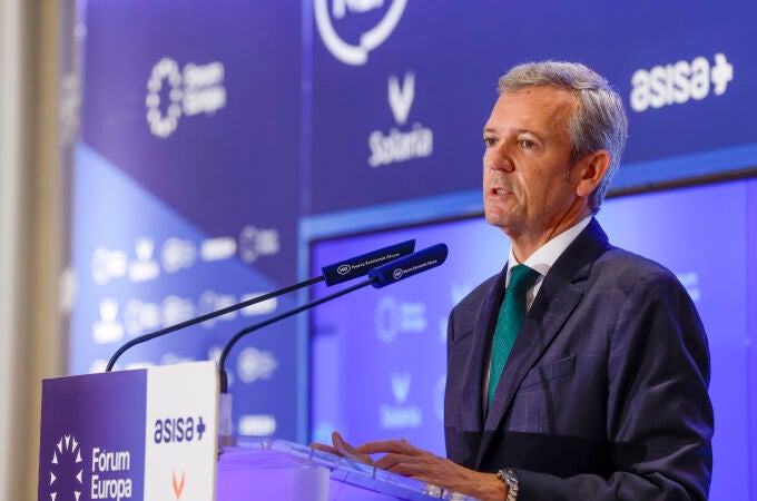 Alfonso Rueda en desayuno informativo del Fórum Europa