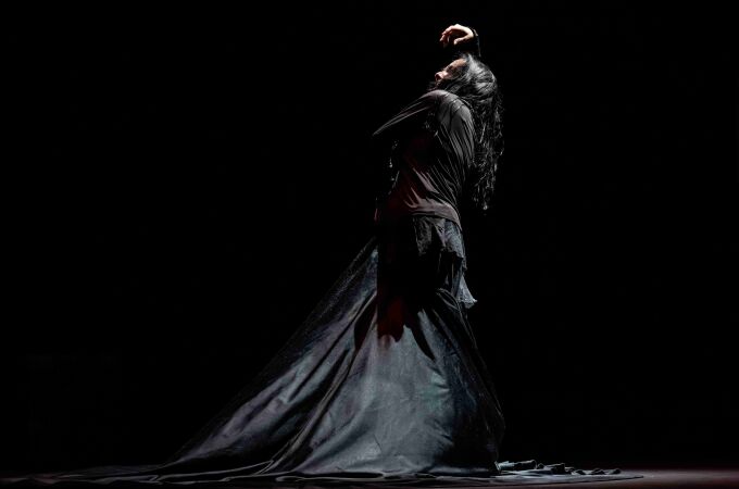 Eva Yerbabuena durante los ensayos del Ballet Nacional de España