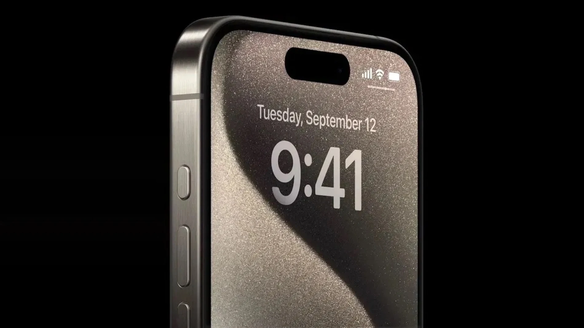 Imagen promocional del iPhone 15 Pro que muestra el botón de acción