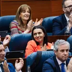 MADRID.-Mercedes Zarzalejo, nueva viceconsejera de Educación, deja su acta en la Asamblea y entra el alcalde de Los Molinos