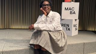 La directora del Museu d'Art Contemporani de Barcelona (Macba), Elvira Dyangani Ose, antes de la rueda de prensa este viernes EUROPA PRESS 17/10/2025