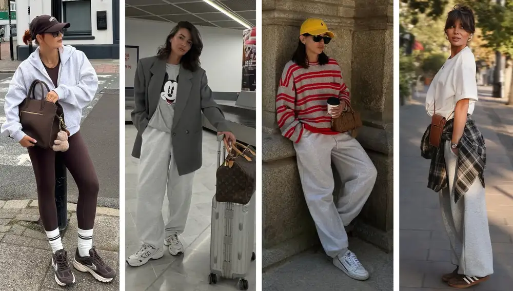 Inspiración para combinar el chándal gris de Bershka en el día a día.