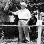 Schwend en su granja en Lima en 1963