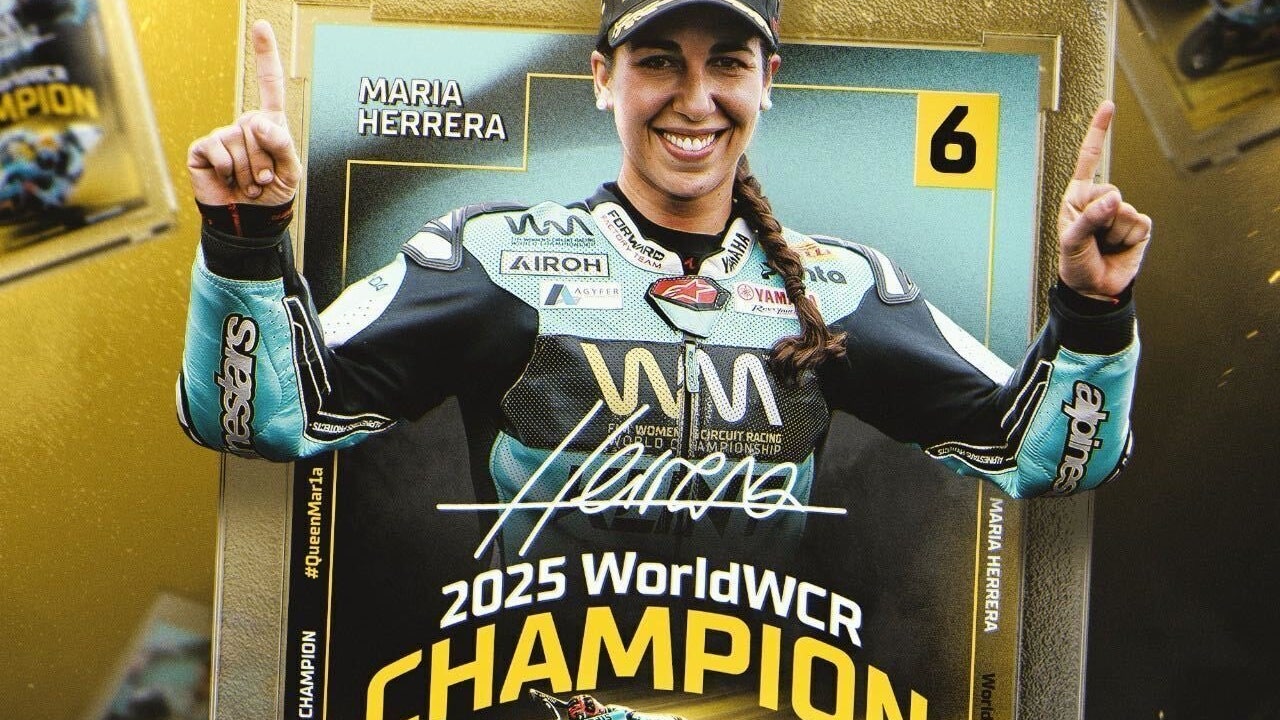 María Herrera se proclama campeona del Mundial Femenino de motociclismo