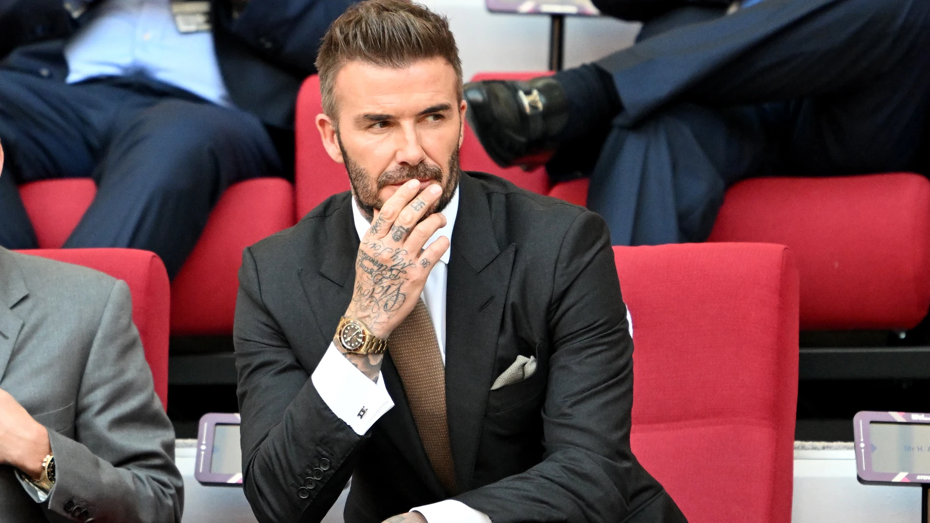 (Foto de ARCHIVO) FILED - 21 November 2022, Qatar, Doha: Former England captain David Beckham is pictured before the start of the FIFA World Cup Qatar 2022 Group B soccer match between England and Iran at Khalifa International Stadium. Photo: Robert Michael/dpa 21/11/2022 ONLY FOR USE IN SPAIN