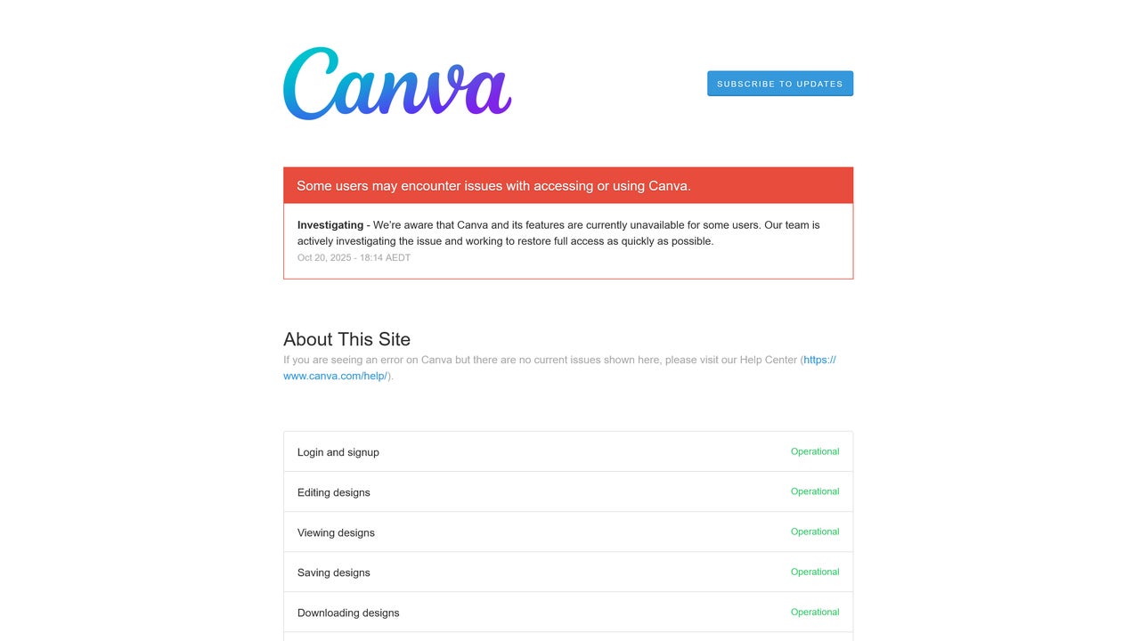 Caída Canva: mejores alternativas gratuitas y cuándo se podrá volver a usar la aplicación