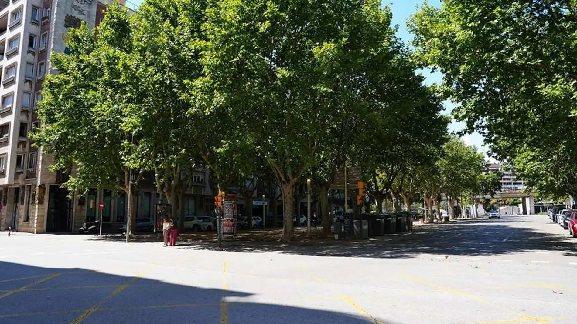 Plaza poeta Marquina, en Girona