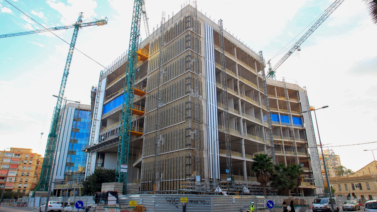 Así está de avanzado el edificio de la Ciudad de la Justicia de Alicante