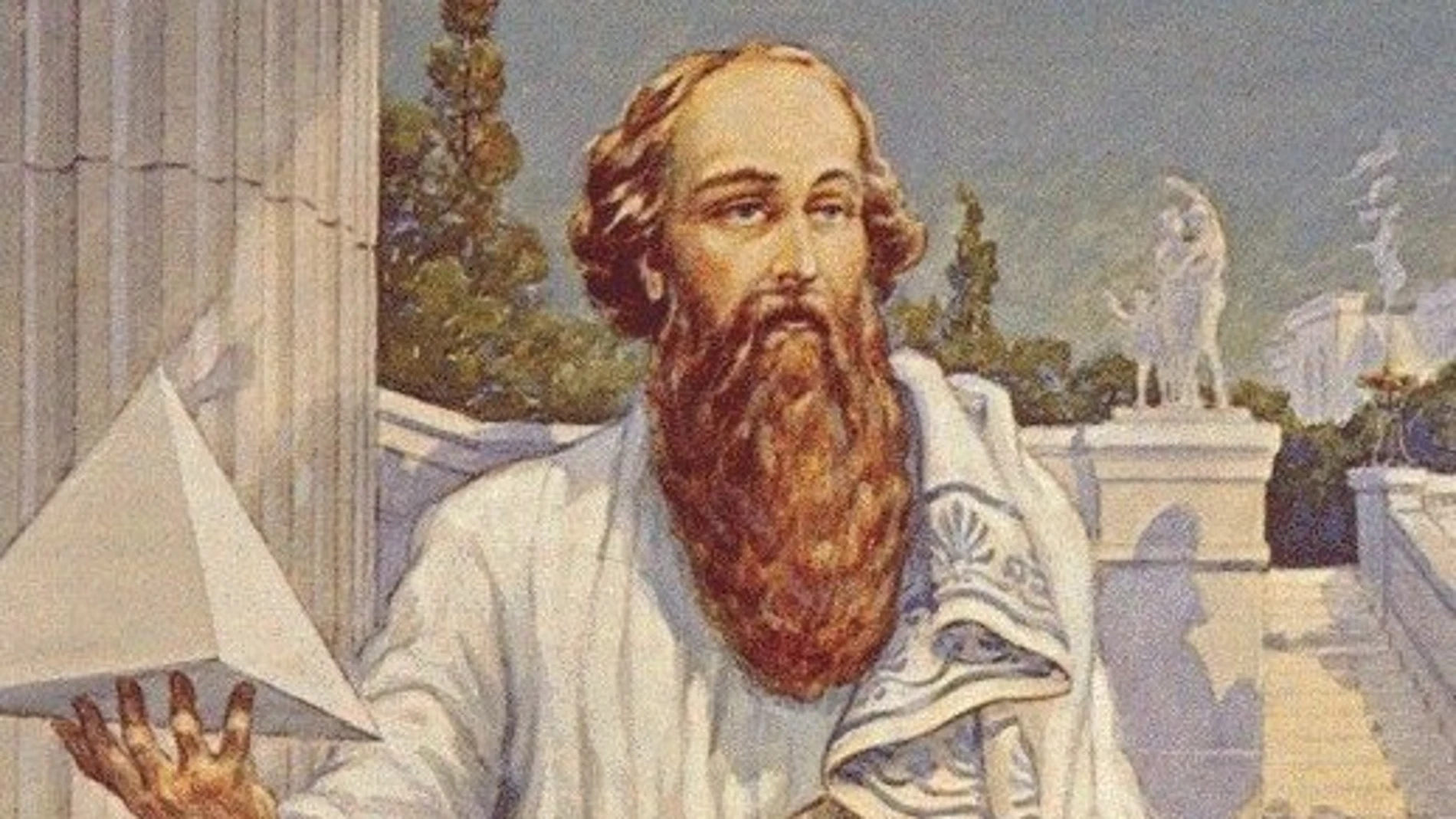 El filósofo y polímata griego Pitágoras