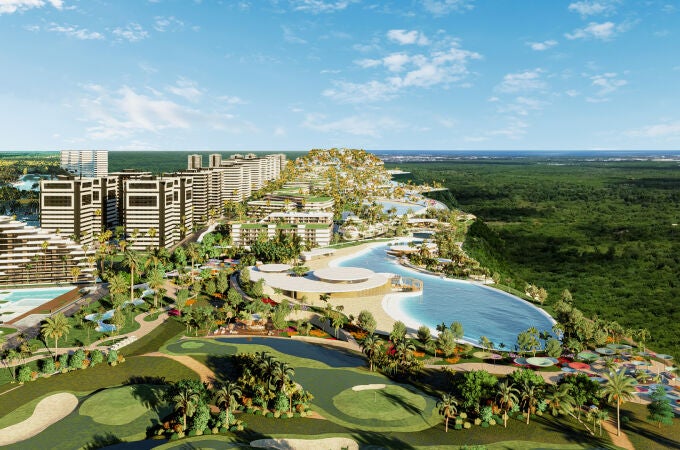 Imagen de la primera fase del desarrollo de Larimar City & Resort Imagen de la primera fase del desarrollo de Larimar City & Resort