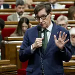 Sesión de control en el pleno del Parlament
