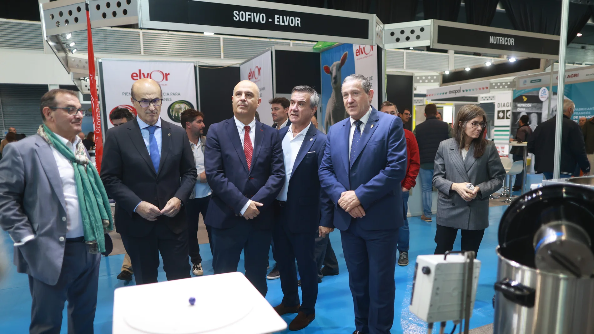 Narciso Prieto, Fernando Prada, Jorge Llorente, Santamarta y Javier Faúndez inauguran el Salón Profesional del Ovino 'Ovinnova' 2025