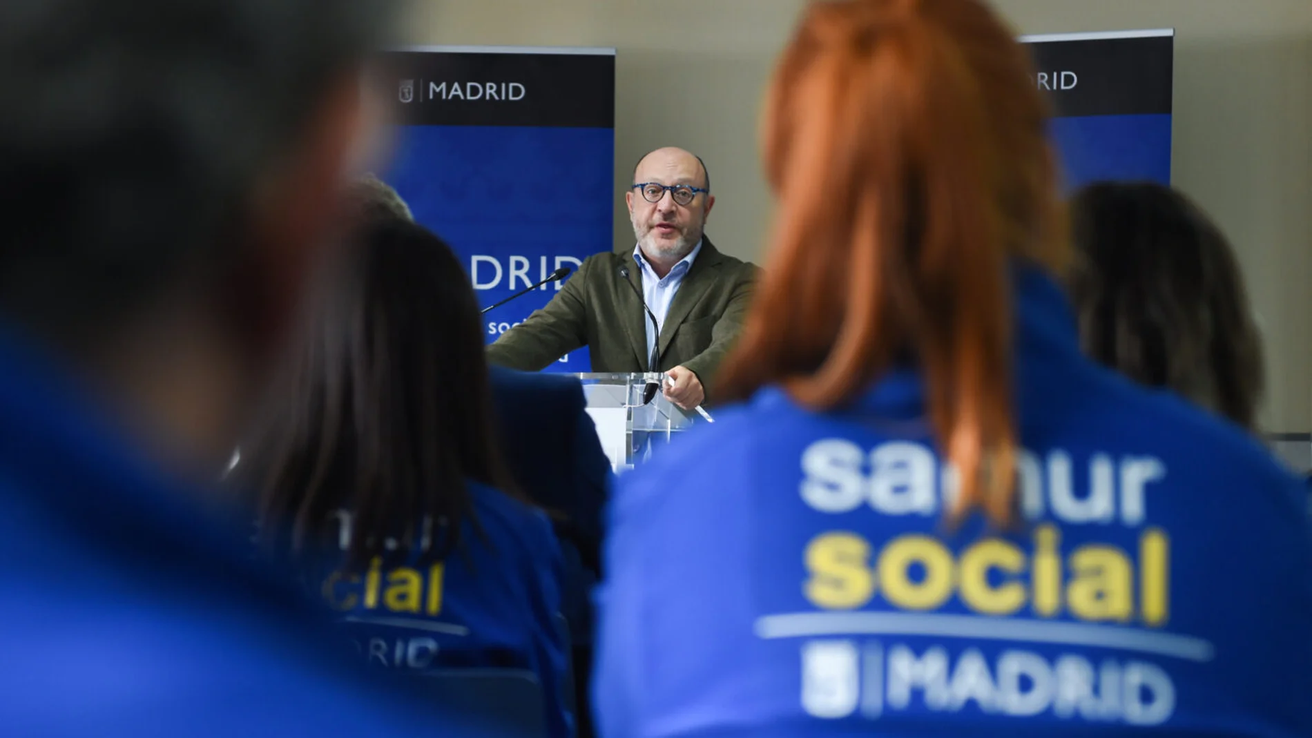 El concejal José Fernández, durante la presentación del balance