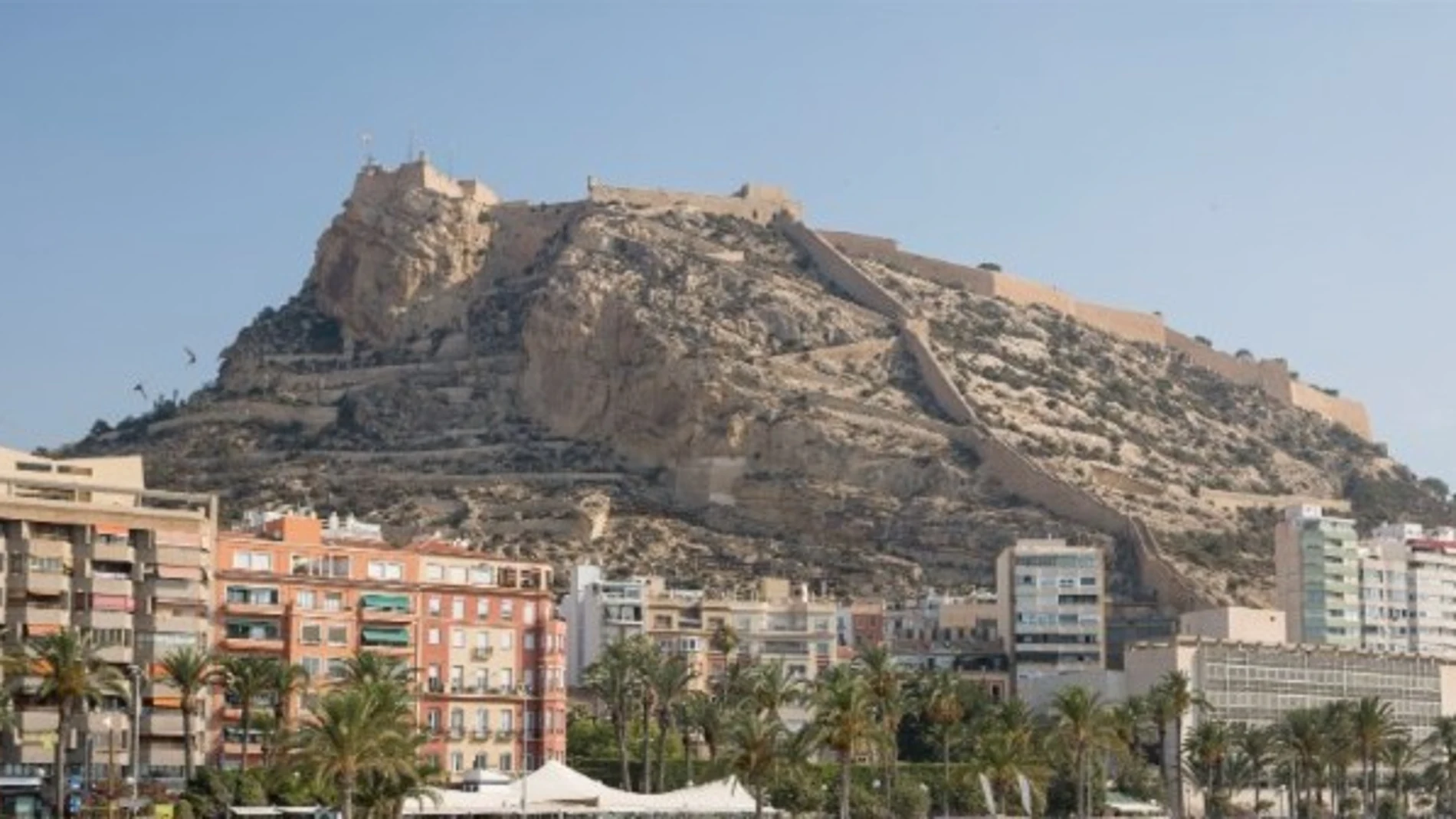 Imagen del castillo de Santa Bárbara, el monumento más visitado de Alicante