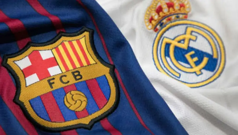 Los que cuentan los escudos de Real Madrid y Barça