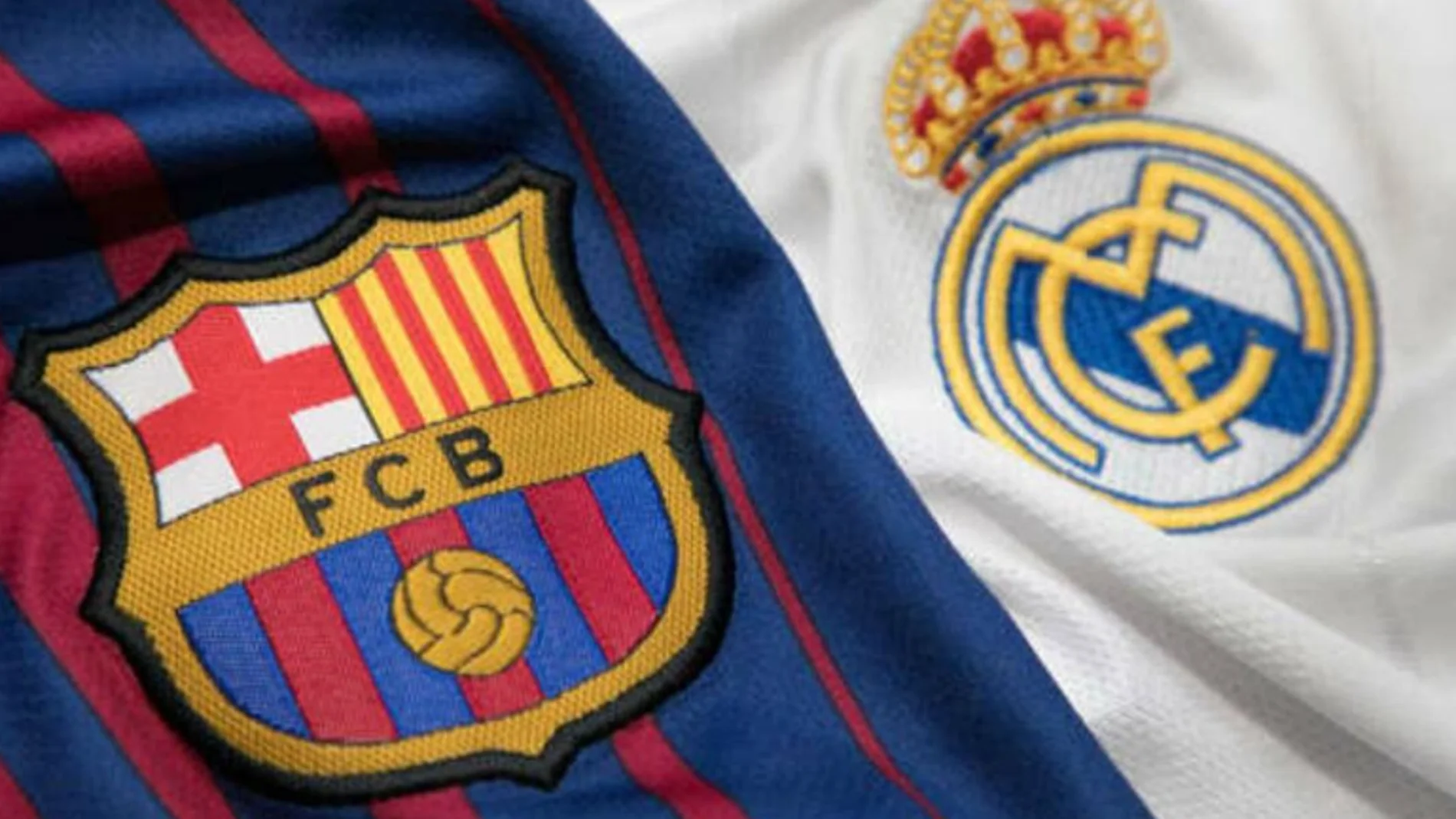 Los que cuentan los escudos de Real Madrid y Barça