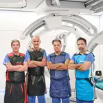 De izquierda a derecha: Dr. Jordi Blasco, Dr. Luis San Román, Dr. Juan Macho y Dr. Mariano Werner