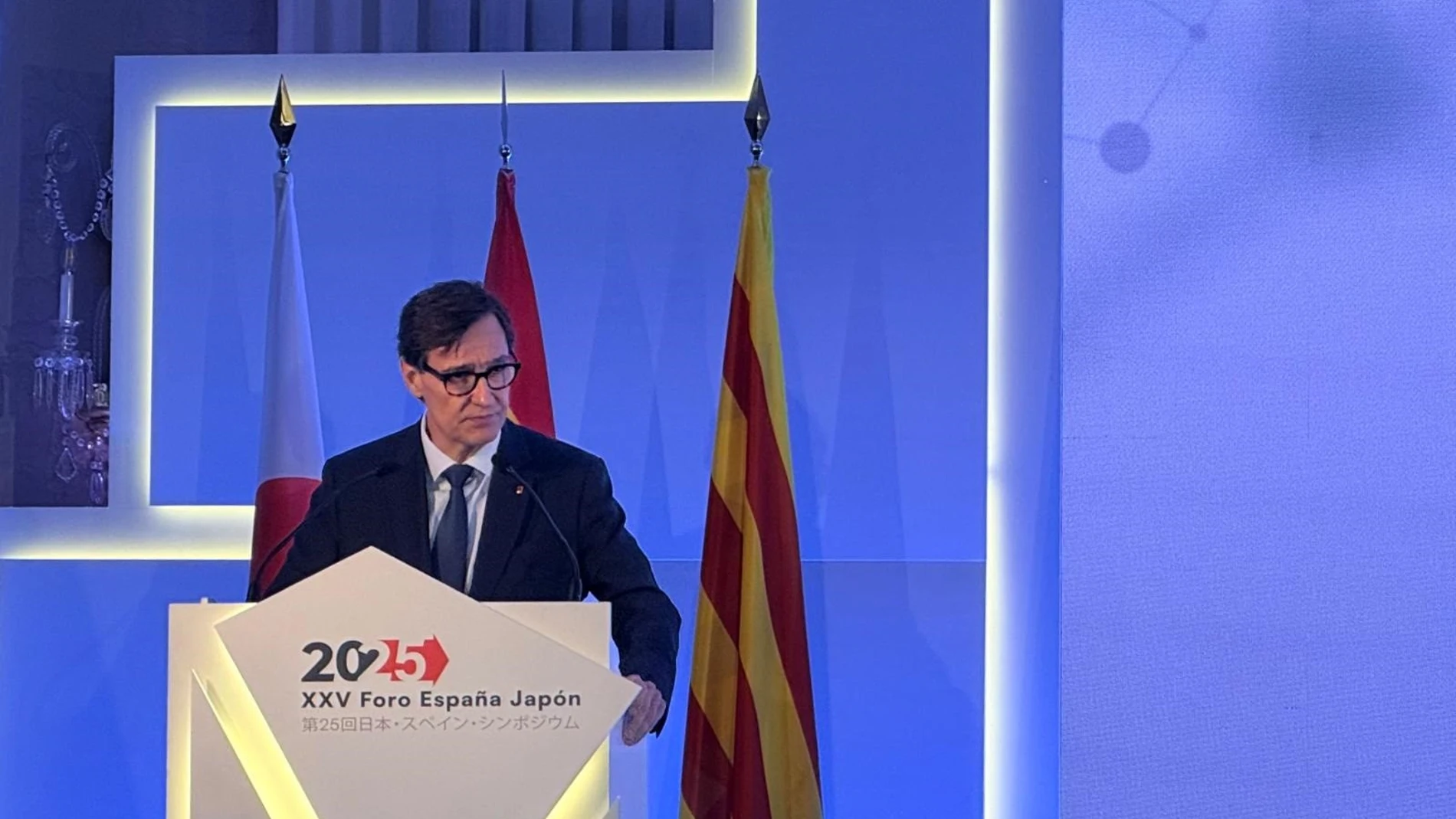 El presidente de la Generalitat, Salvador Illa, en la inauguración del Foro España-Japón 2025 EUROPA PRESS 23/10/2025