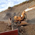 Trabajos de movimientos de tierras en la mina de A Gudiña Trabajos de movimientos de tierras en la mina de A Gudiña