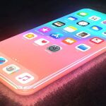 Concepto de un iPhone futurista
