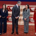 Los reyes Felipe VI y Letizia, la princesa Leonor y la infanta Sof&iacute;a reciben en audiencia a los galardonados con los &ldquo;Premios Princesa de Asturias 2025&rdquo;