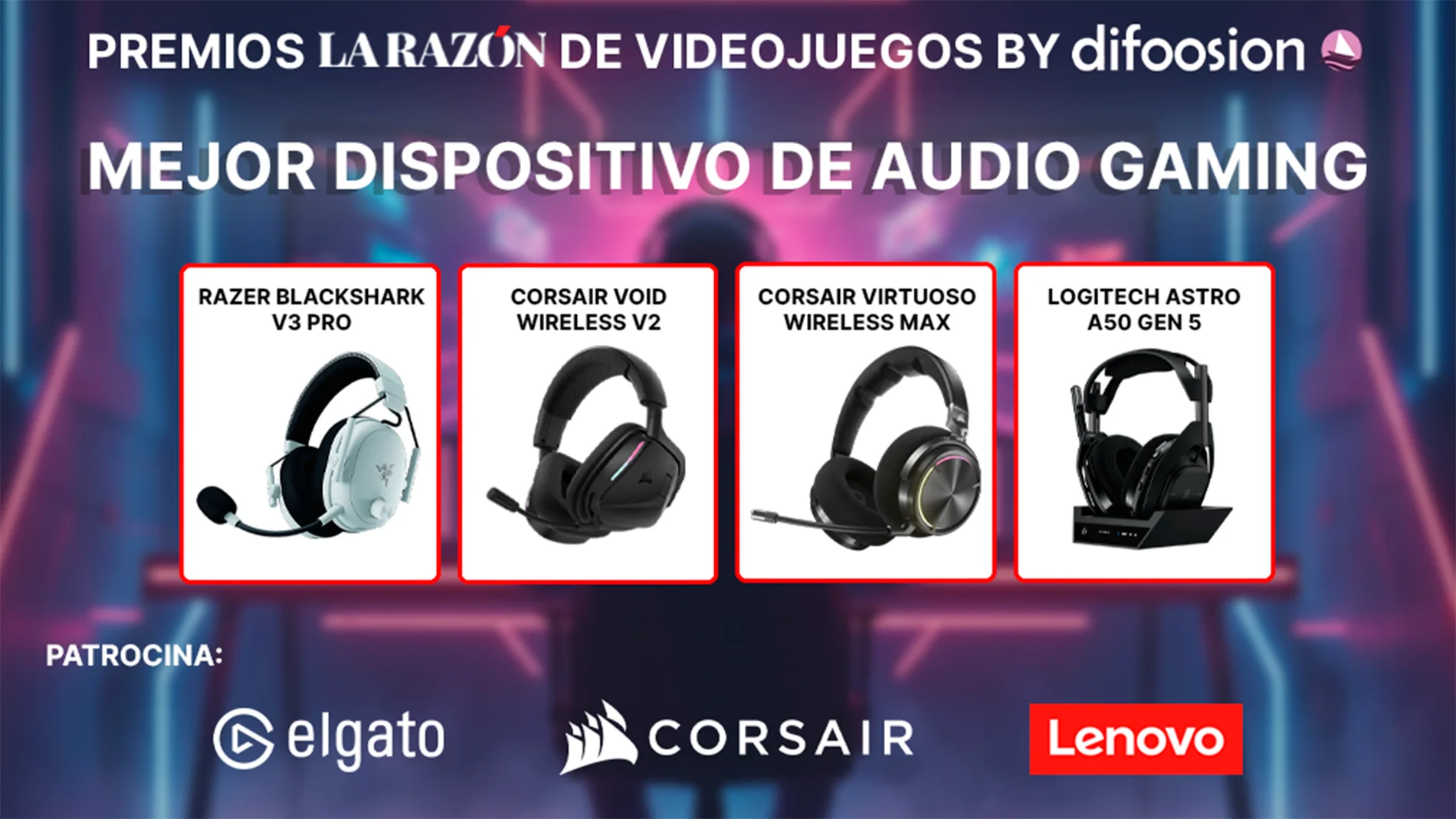 Premios La Razón de Videojuegos by Difoosion: estos son los finalistas a mejor dispositivo de audio gaming