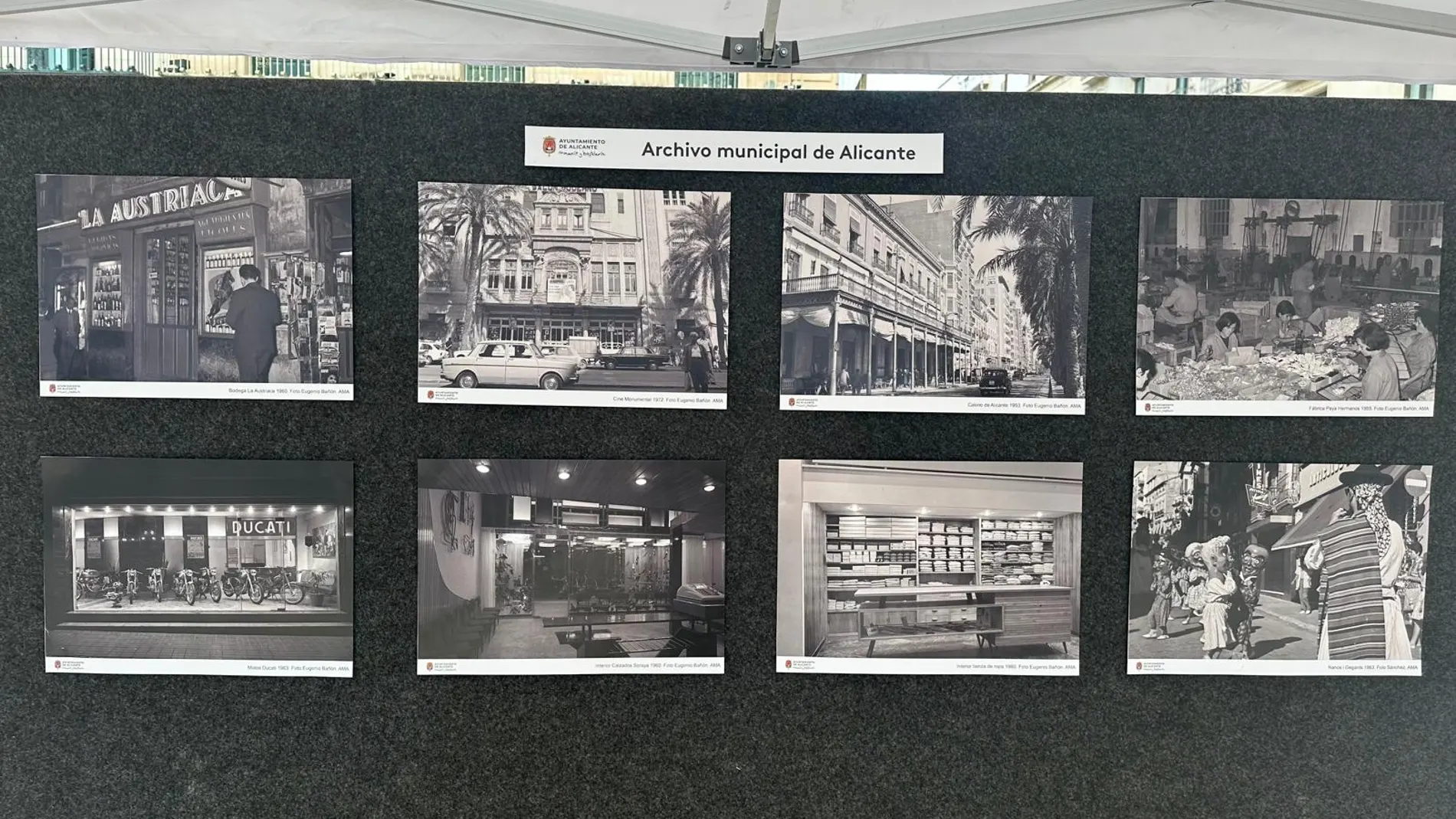 Fotografías del Archivo Municipal de Alicante sobre comercios ya desaparecido en la ciudad