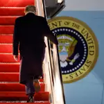 Donald Trump sube al Air Force One