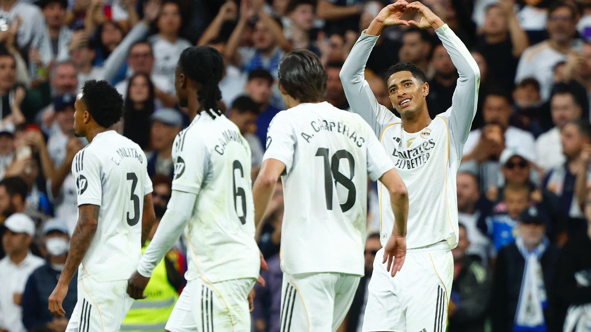 Jude Bellingham celebra su gol