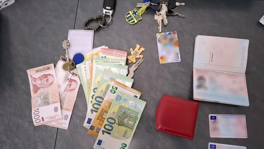 Objetos encontrados durante el registro