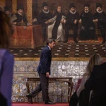 El presidente Carlos Mazón durante un acto en el Palau de la Generalitat