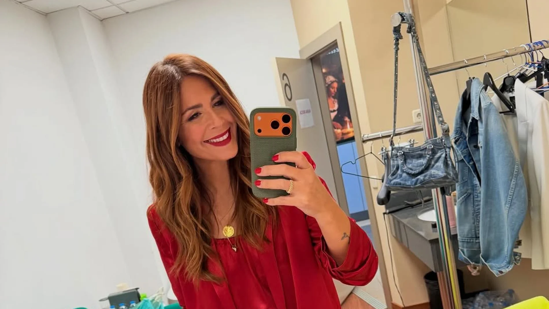 El look navideño de Nuria Roca.