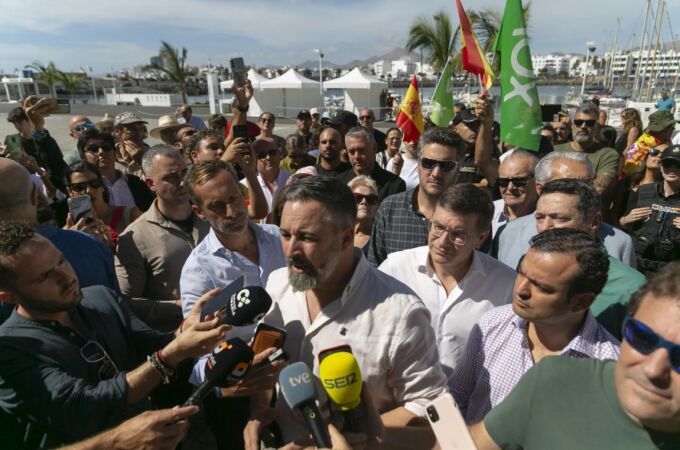 Abascal culpa a Clavijo de la inseguridad y del colapso social en Canarias por la crisis migratoria Abascal culpa a Clavijo de la inseguridad y del colapso social en Canarias por la crisis migratoria