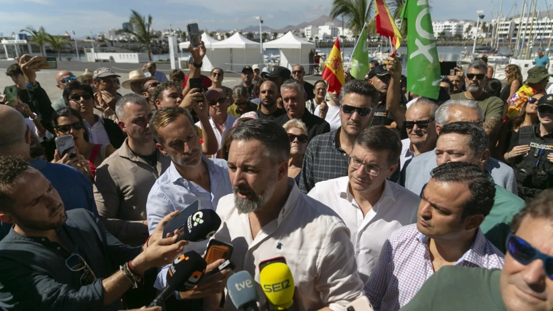 Santiago Abascal este domingo en Lanzarote