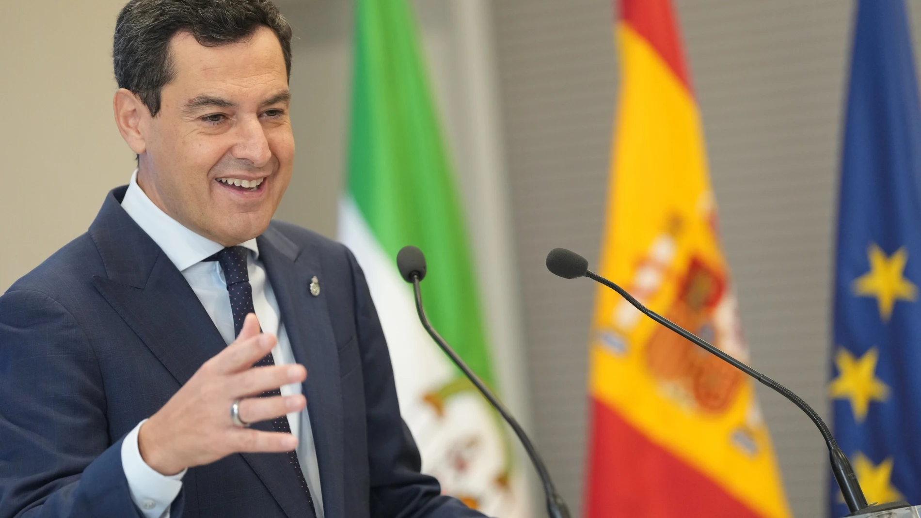 El presidente de la Junta de Andalucía, Juanma Moreno