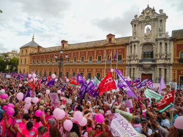 Concentración convocada por Amama frente al Palacio de San Telmo, en Sevilla Concentración convocada por Amama frente al Palacio de San Telmo, en Sevilla