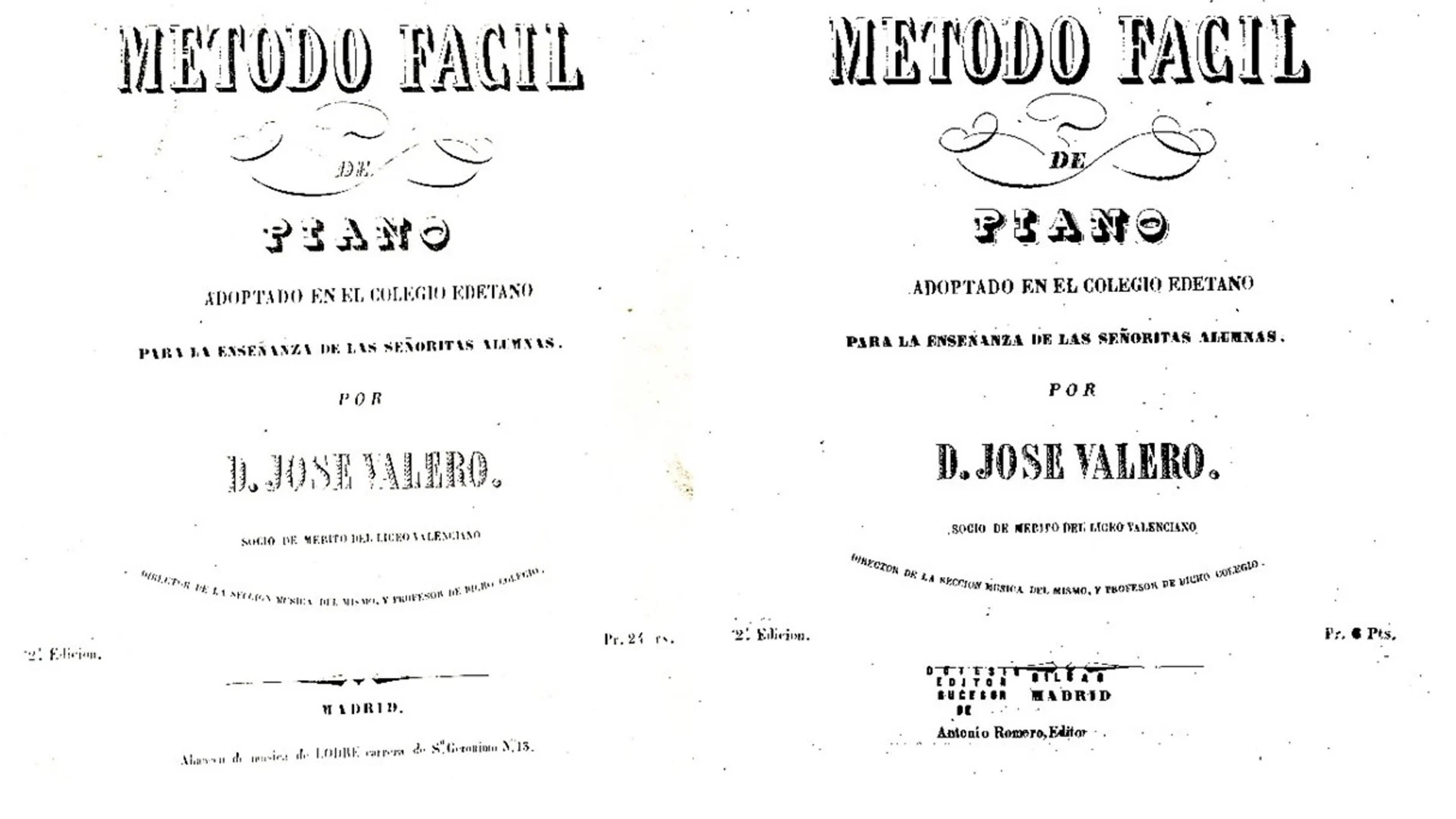 Rescatan "el primer" Método de piano escrito en València destinado a la educación femenina que se creía perdido