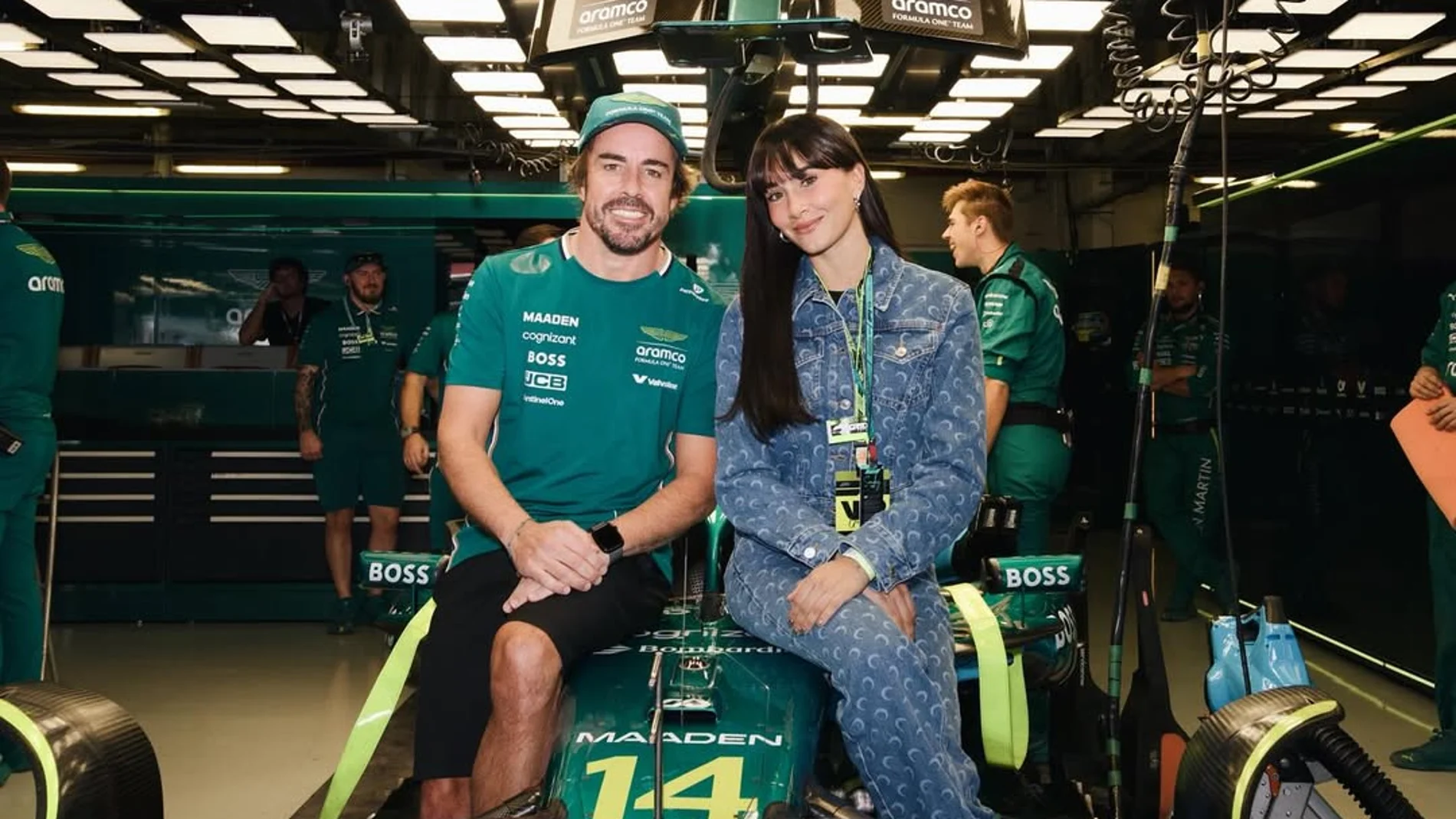 Fernando Alonso y Aitana.
