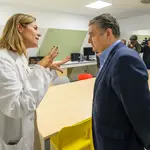 El consejero de Sanidad, Presidencia y Emergencias, Antonio Sanz, durante la inauguración del nuevo hospital de día intensivo de Trastornos de la Conducta Alimentaria de la provincia de Sevilla